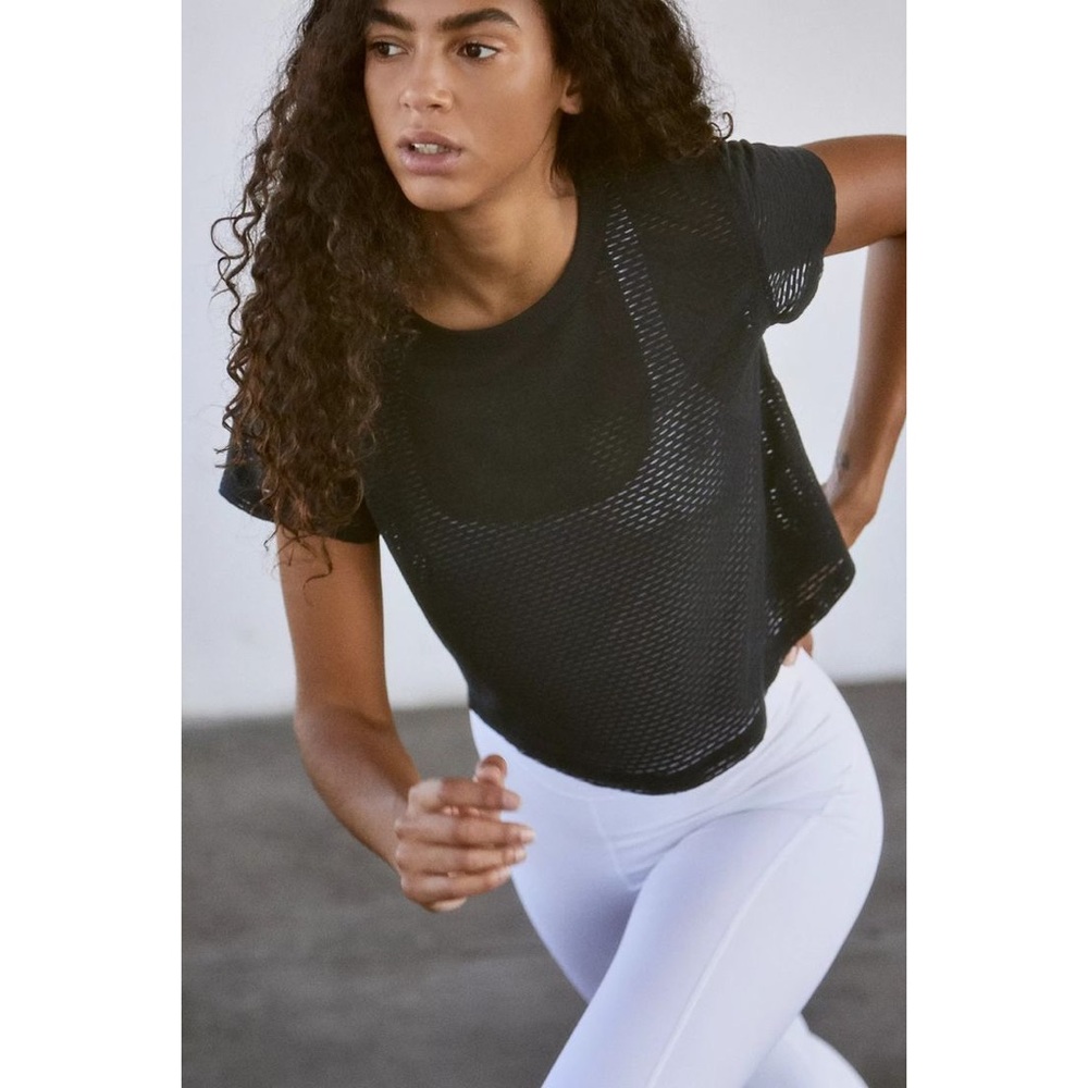Free People Movement Second Base Mesh Tee